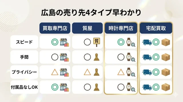 広島の売り先4タイプ早わかり