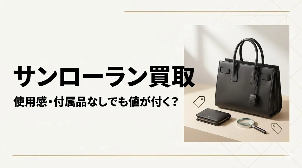 サンローラン買取｜使用感・付属品なしでも売れる