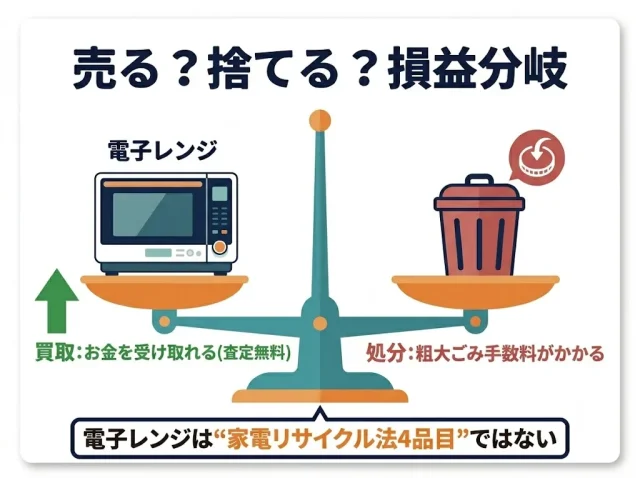 売る?捨てる?損益分岐