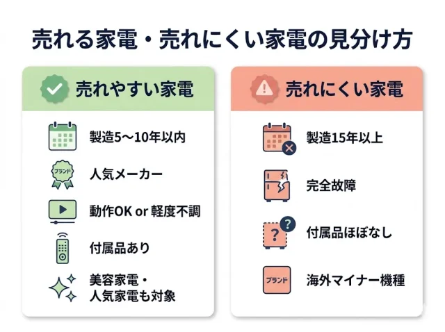 売れる家電・売れにくい家電の見分け方