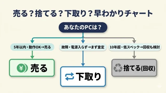 売る・捨てる・下取り、あなたのPCはどれが得？
