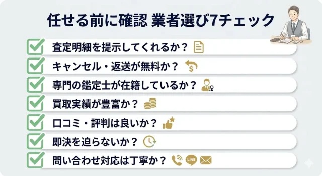 失敗しない業者選びの7チェックポイント