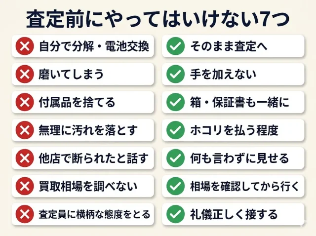 査定額で損する「やりがちな失敗」7つと防ぎ方