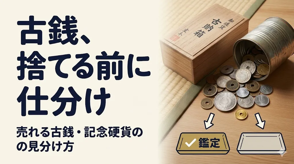 古銭買取は捨てる前に|売れる古銭の見分け方と流れ