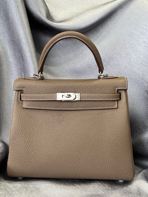 HERMES エルメス ケリー25 内縫い トゴ シルバー金具 ハンドバッグ