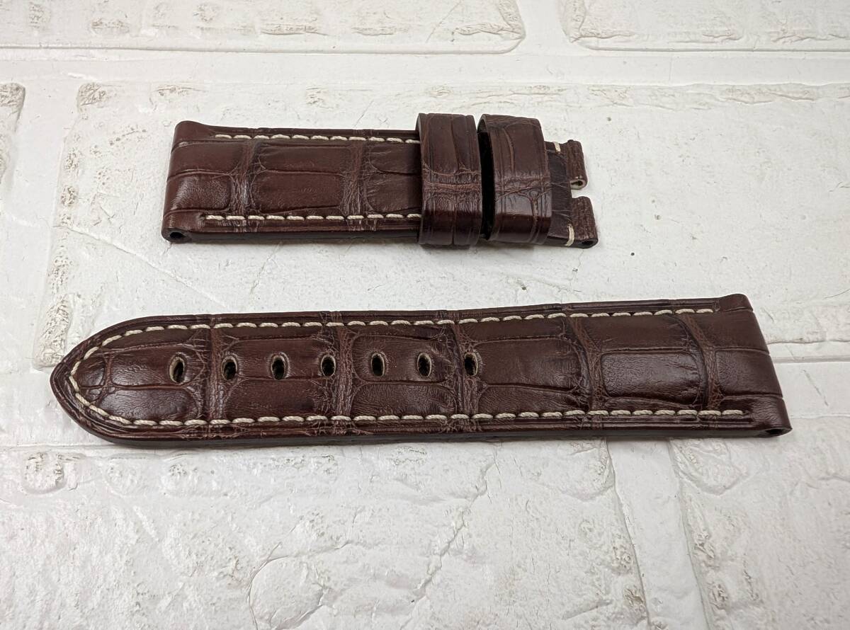 PANERAI パネライ 純正 レザーベルト 24mm ブラウン