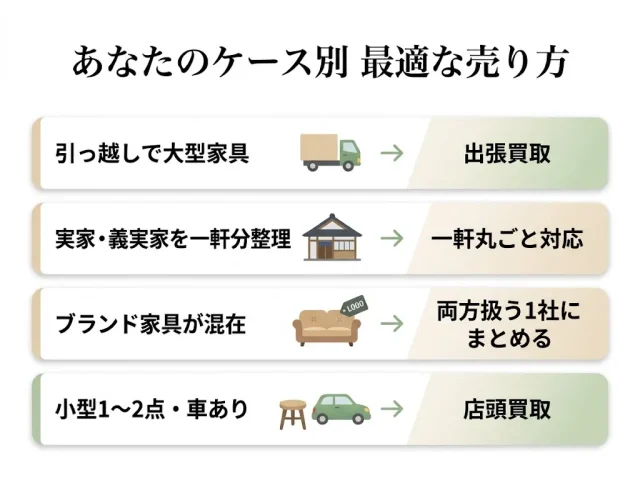 あなたのケース別 最適な売り方
