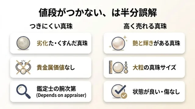 値段がつかない、は半分誤解