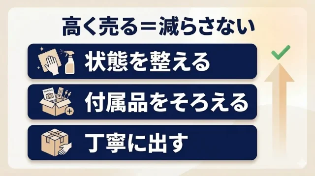 宅配買取で高く売る最重要ポイントは「減額を防ぐこと」