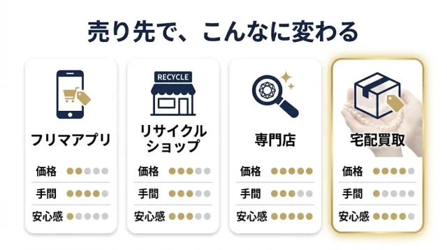 売り先で、こんなに変わる