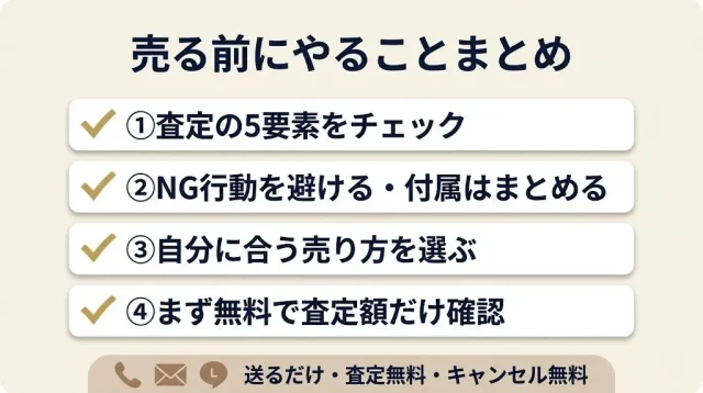 売る前にやることまとめ