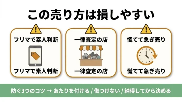 この売り方は損しやすい
