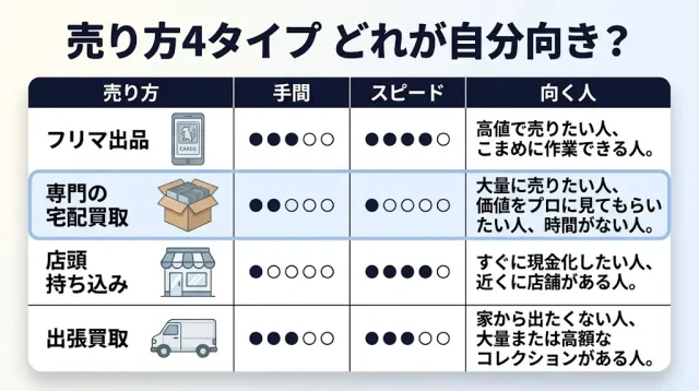 売り方4タイプ徹底比較