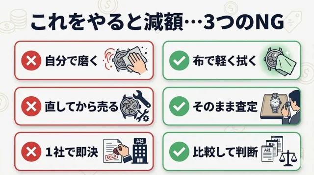 売る前にやってはいけない3つの失敗