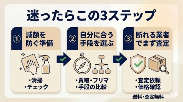 迷ったらこの3ステップ
