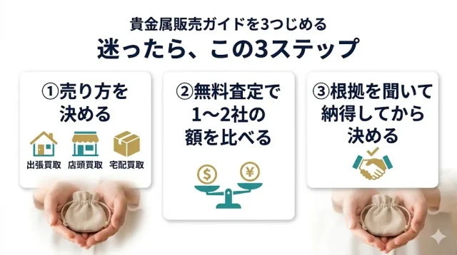 迷ったら、この3ステップ