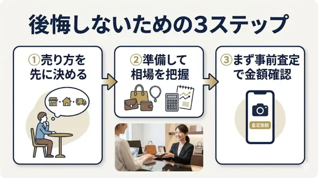 後悔しないための3ステップ