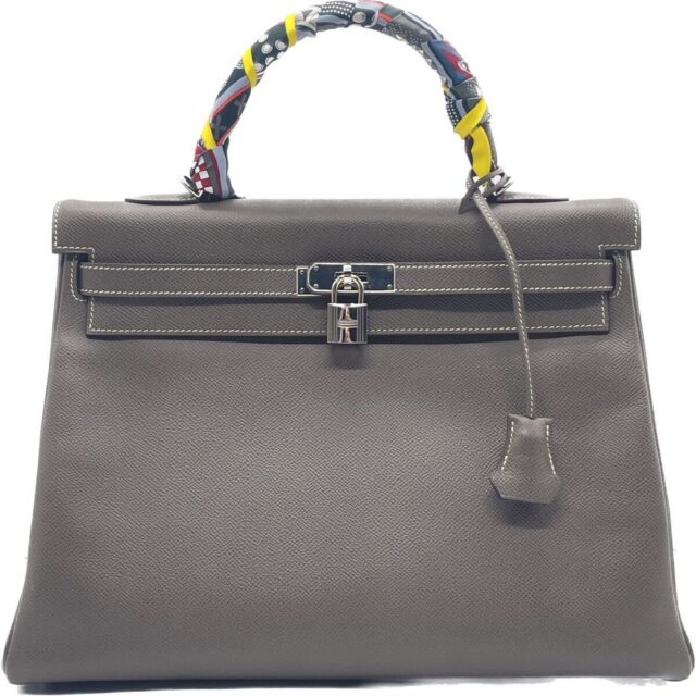 HERMES ケリー35 内縫い 新型金具 ハンドバッグ