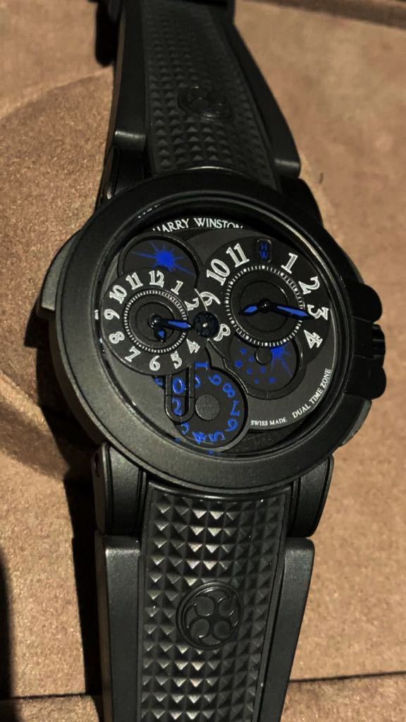 ハリーウィンストン オーシャンデュアルタイム ザリウム 44mm
