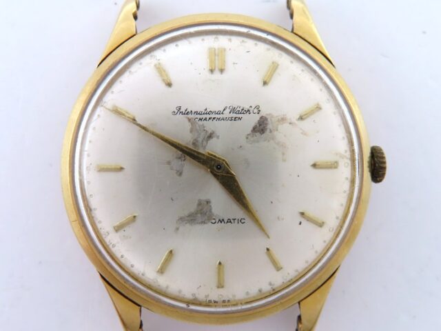 IWC シャフハウゼン K18YG シルバー文字盤 腕時計 AT