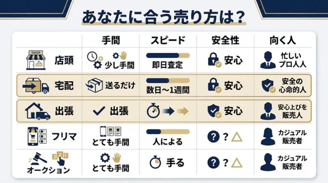 あなたに合う売り方は?