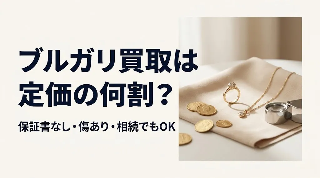ブルガリ買取は定価の何割?相場と保証書なしの疑問解決