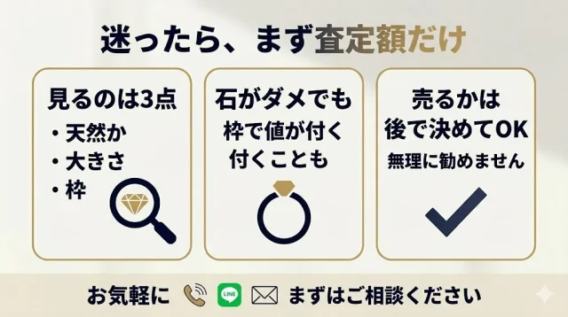 迷ったら、まず査定額だけ