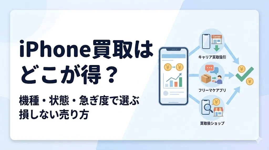 iPhone買取はどこが得？機種・状態別の選び方