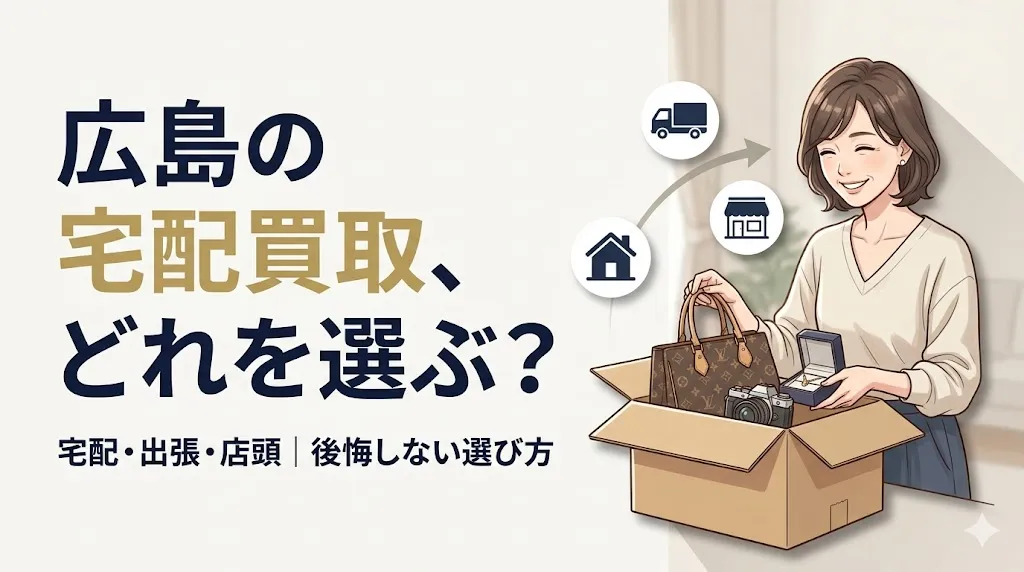 広島で宅配買取|出張・店頭とどれを選ぶ?後悔しない選び方