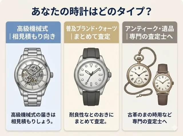あなたの時計はどのタイプ?