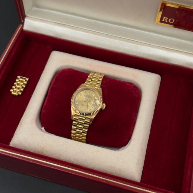 ROLEX ロレックス デイトジャスト K18YG 10Pダイヤ 69178G