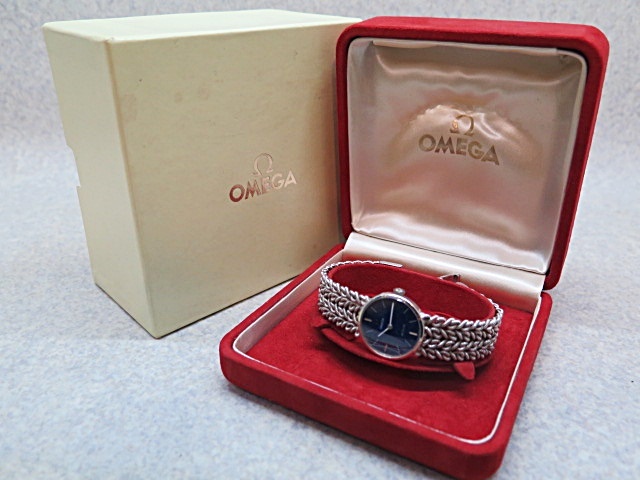 OMEGA オメガ デビル K18 金無垢 手巻き レディース腕時計