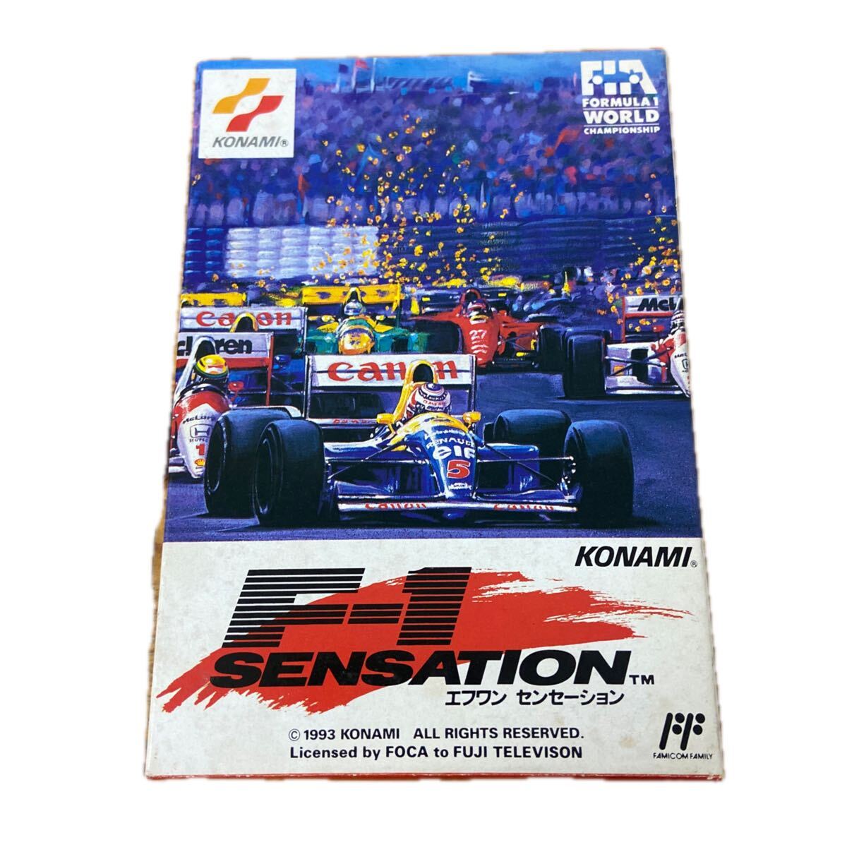 KONAMI F1センセーション ファミコンソフト 箱付き