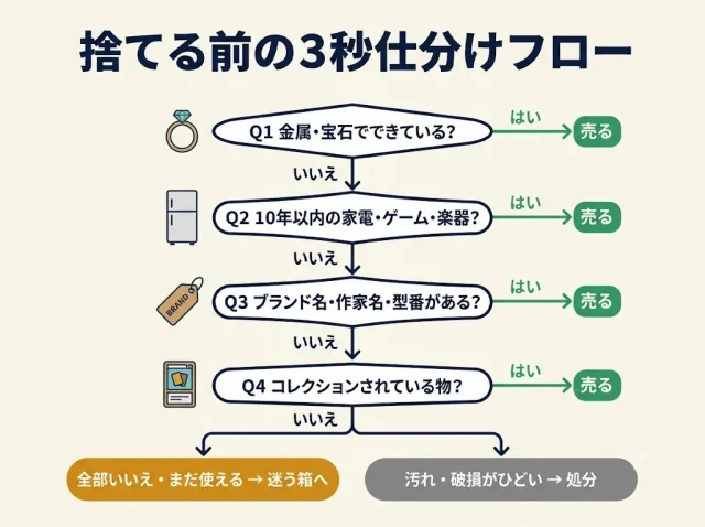 捨てる前の3秒仕分けフロー