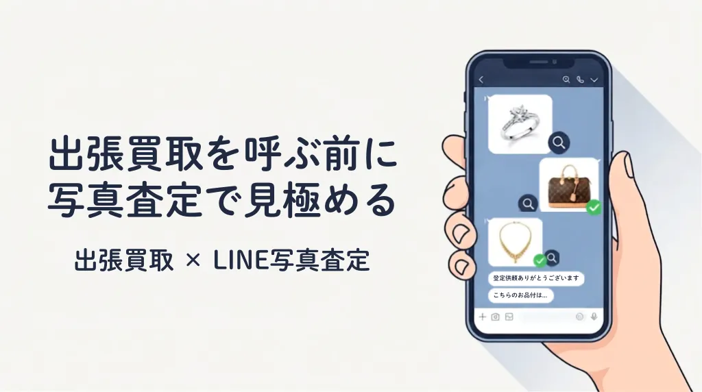 出張買取のLINE写真査定|呼ぶ前に相場を知る使い方