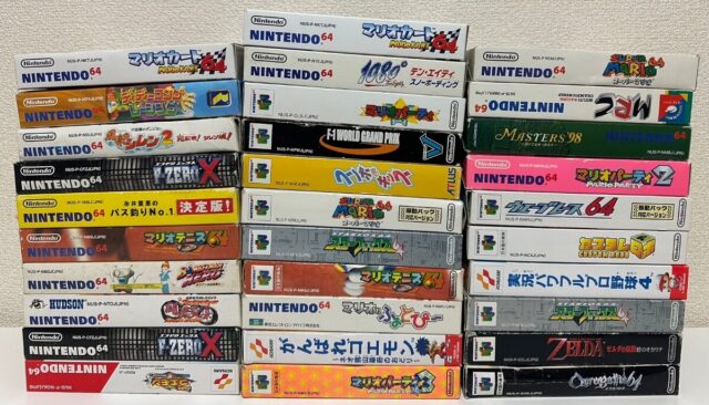 ニンテンドー64 カセット31本 マリオ ゼルダ ボンバーマン 箱付き
