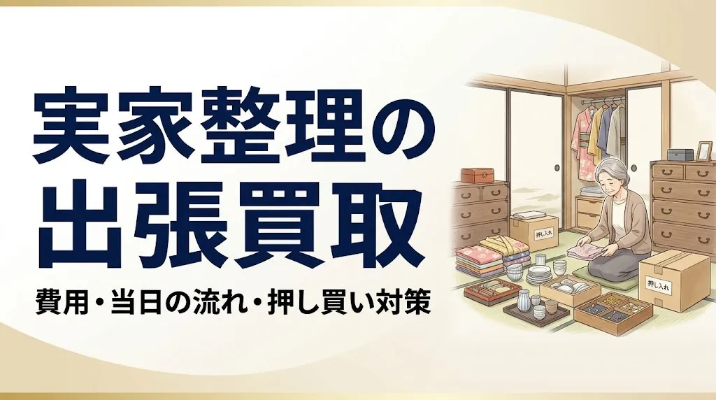実家整理の出張買取|費用・当日の流れと押し買い対策
