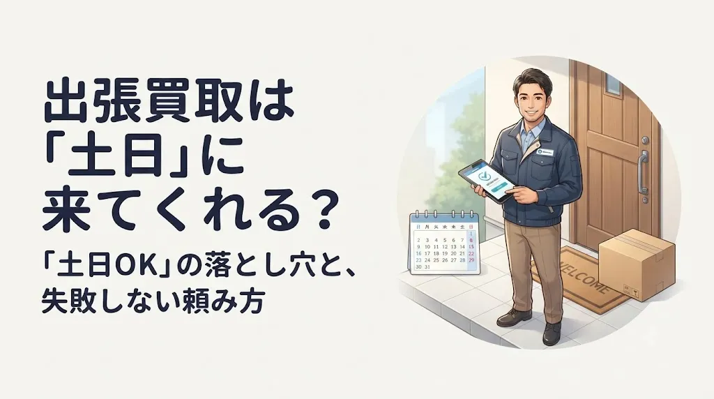 出張買取は土日に来てくれる?後悔しない業者の選び方