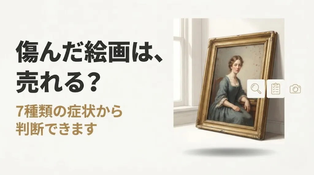 傷んだ絵画は売れる?症状別・売却可否の早見表