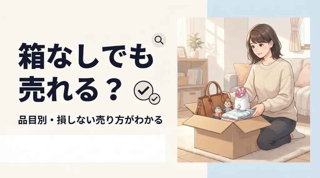 箱なし買取でも売れる?品目別・減額早見表で損しない売り方