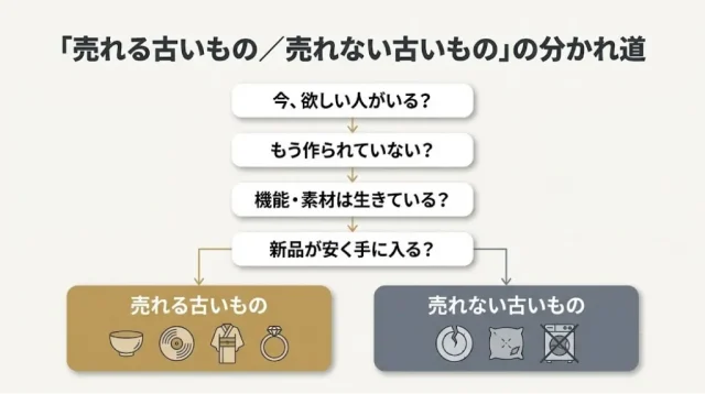 古い不用品は売れる? 結論と、売れる/売れないの分かれ目