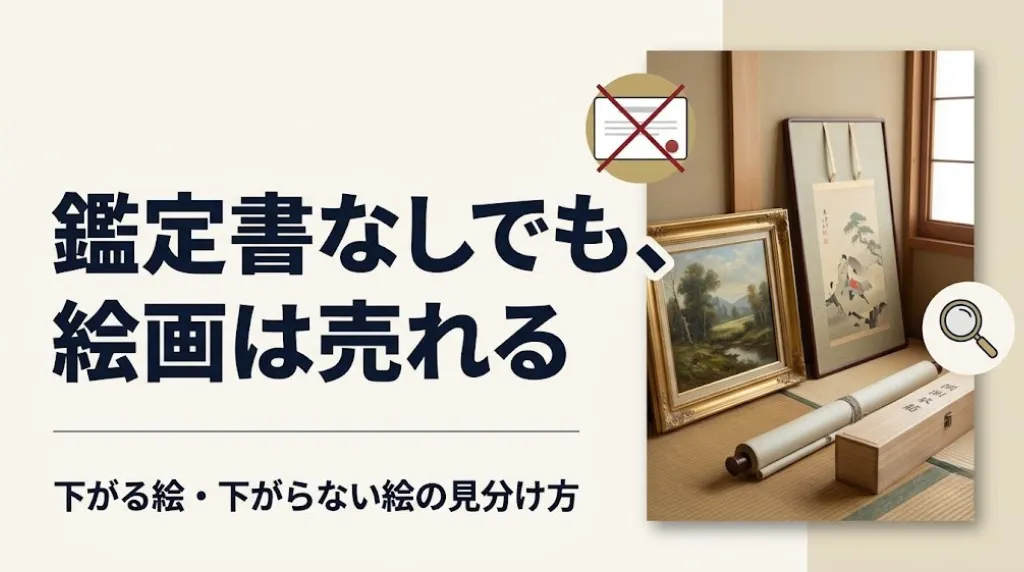 鑑定書なしの絵画買取|査定額が下がる絵・下がらない絵
