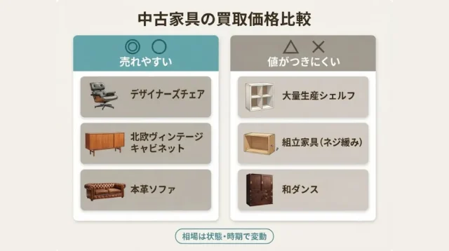 あなたの大型家具、売れる?値がつきにくい?