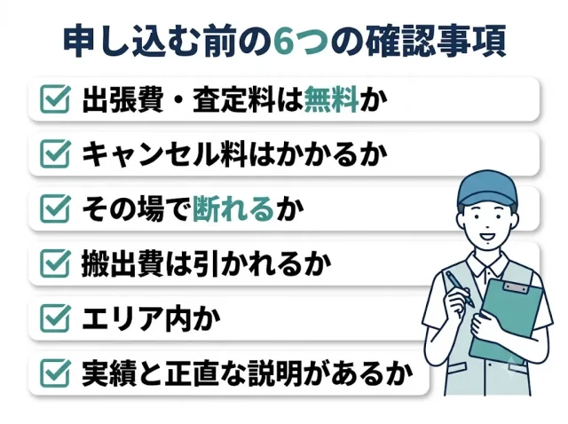失敗しない出張買取業者の選び方チェックリスト