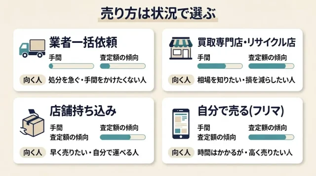 売り方は状況で選ぶ
