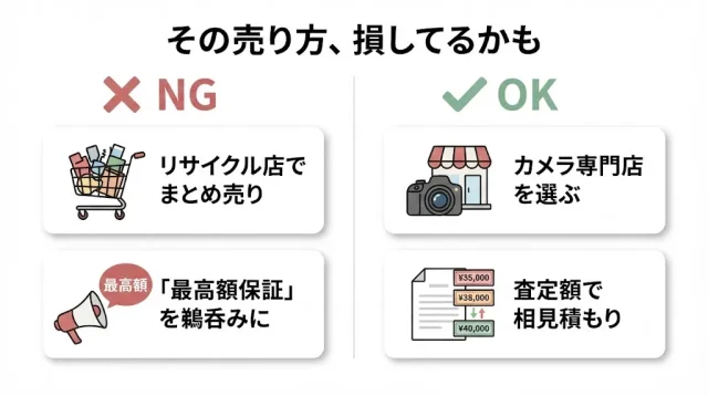 広島でよくある「カメラ買取の失敗」と防ぎ方