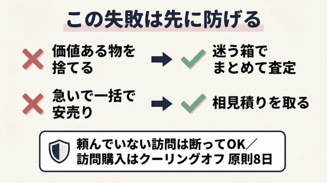 よくある失敗と防ぎ方