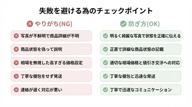 よくある失敗と防ぐ方法