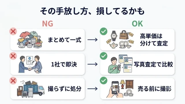  実家の不用品買取「よくある失敗」と防ぐ方法