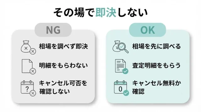 出張買取を1点だけで頼むときのよくある失敗と防ぎ方